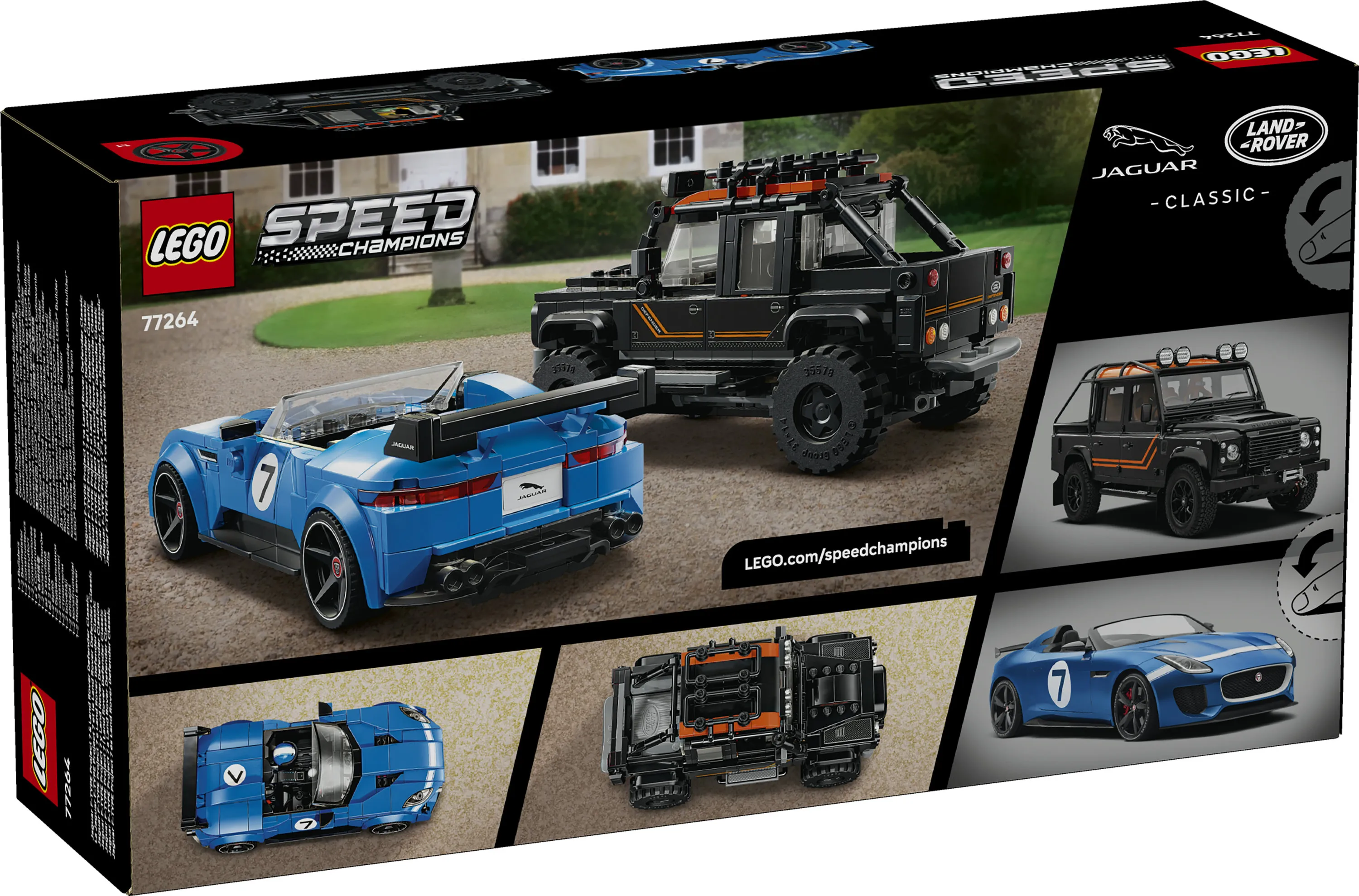 LEGO Speed Champions Jaguar Project 7 ja Land Rover Defender 77264