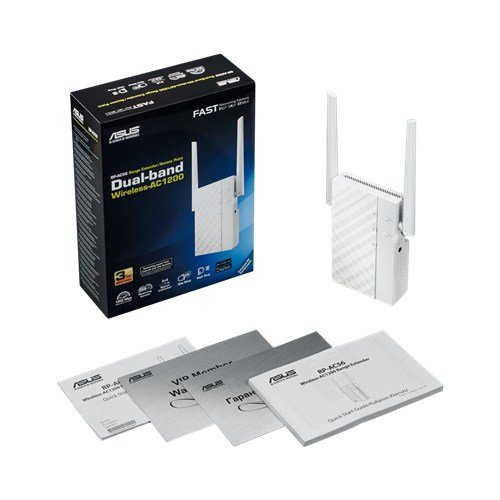 ASUS RP-AC56 Wireless-AC1200 Range Extender/Access Point 802.11a/b/g/n/ac 300Mbps (2.4GHz) + 867Mbps (5GHz)