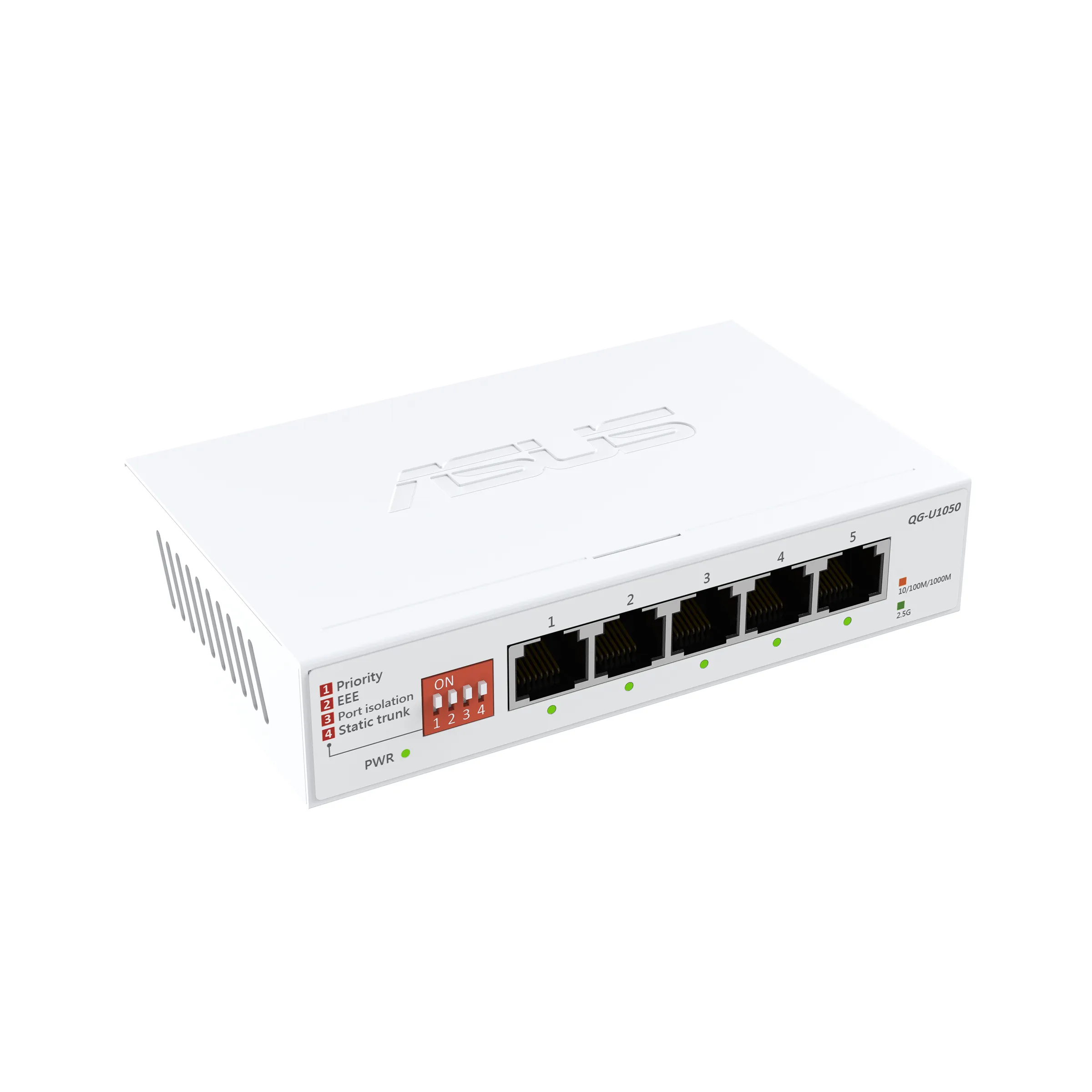 ASUS QG-U1050 - 5-port 2.5G Unmanaged Network Switch, White