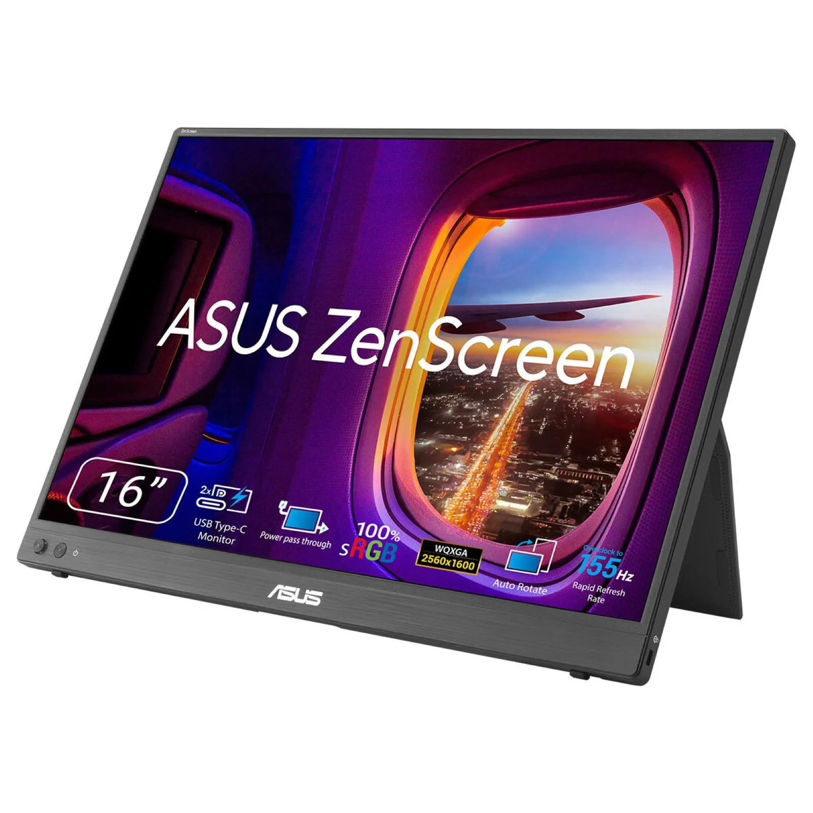 Asus ZenScreen MB16NCG 16" WQXGA, IPS, 155Hz, HDR10 Portable Monitor