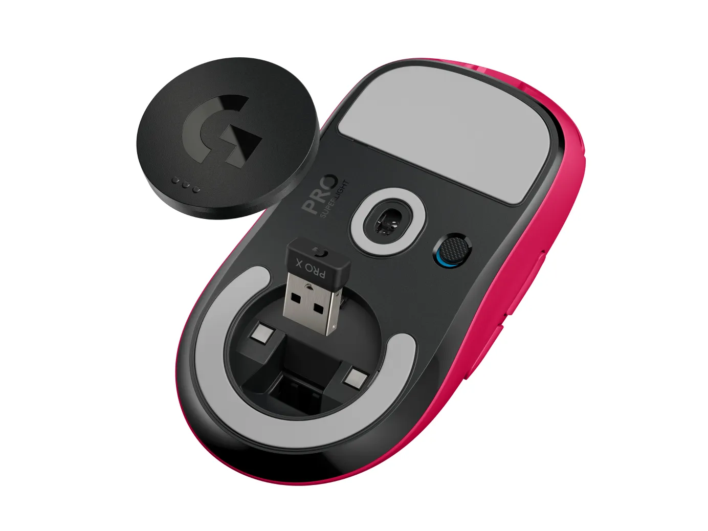 Logitech PRO X SUPERLIGHT - wireless gaming mouse, magenta