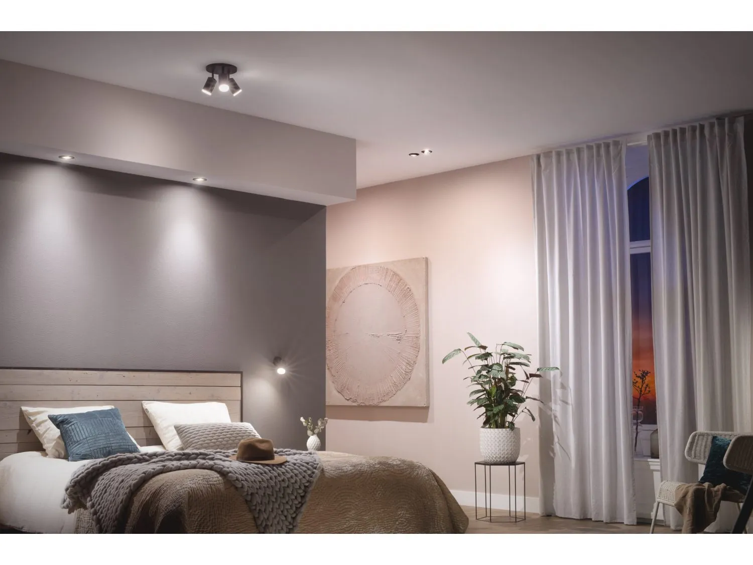 PHILIPS CENTURA HUE RECESSED R. BLACK 1X5.7W