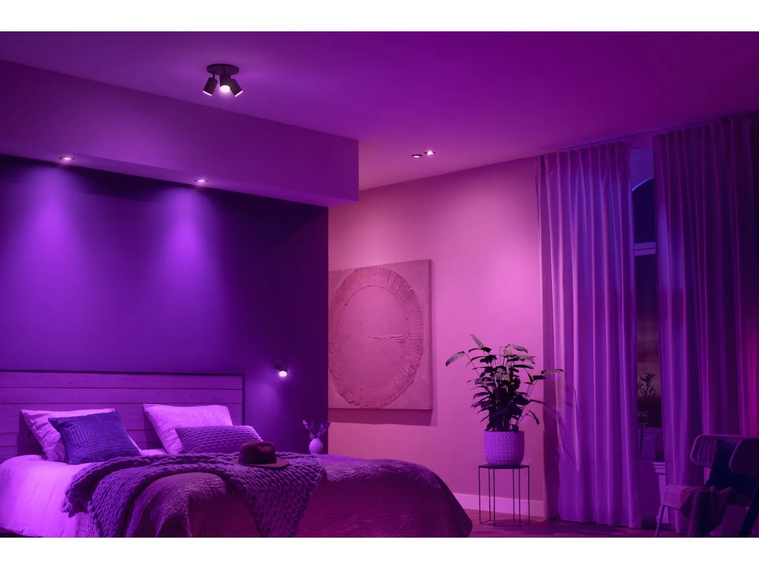 PHILIPS CENTURA HUE RECESSED R. BLACK 1X5.7W