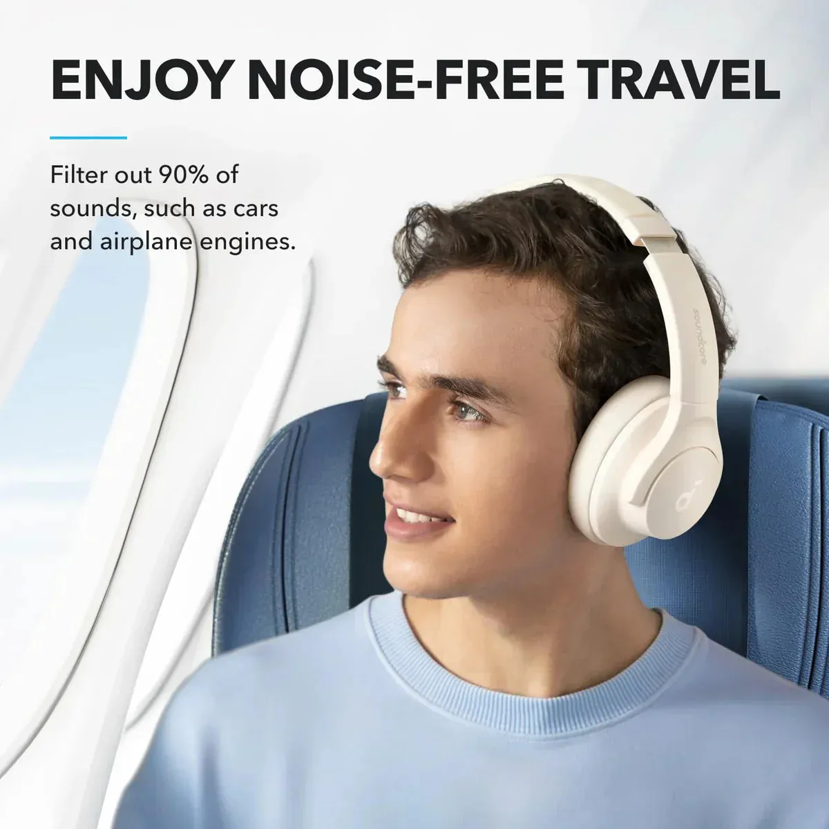 Anker Soundcore Q20i Hybrid ANC - wireless headphones, White