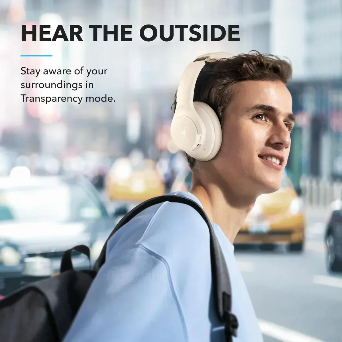Anker Soundcore Q20i Hybrid ANC - wireless headphones, White