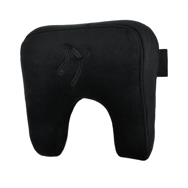 Arozzi Neck Pillow - Black Velour