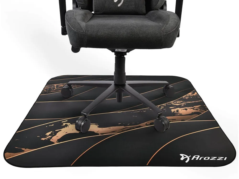 Arozzi ZONA - floor pad, black/gold, 116x116cm