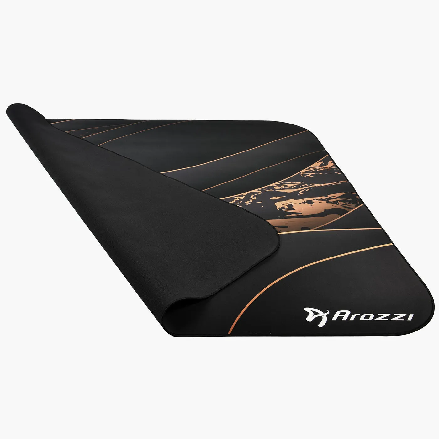 Arozzi ZONA - floor pad, black/gold, 116x116cm