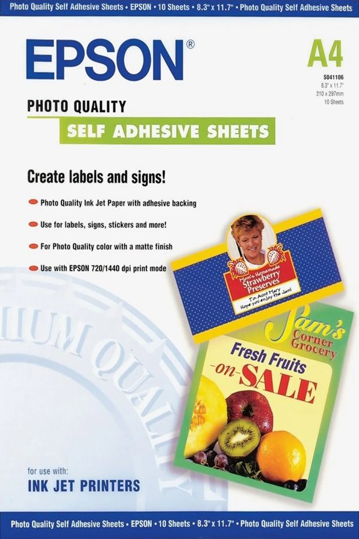 A4 photo self adhesive sheets