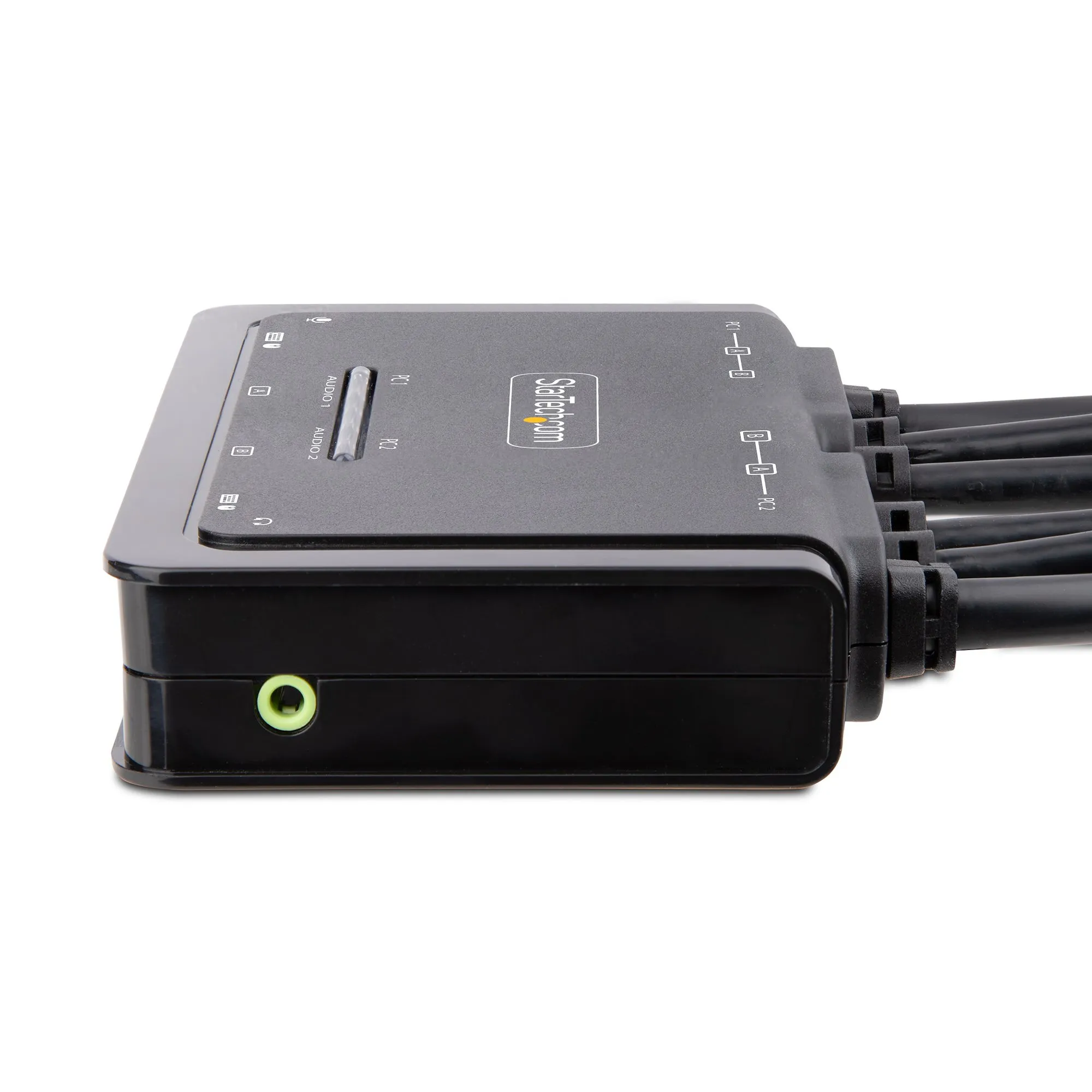 2-Port Dual-Monitor Cable KVM Switch