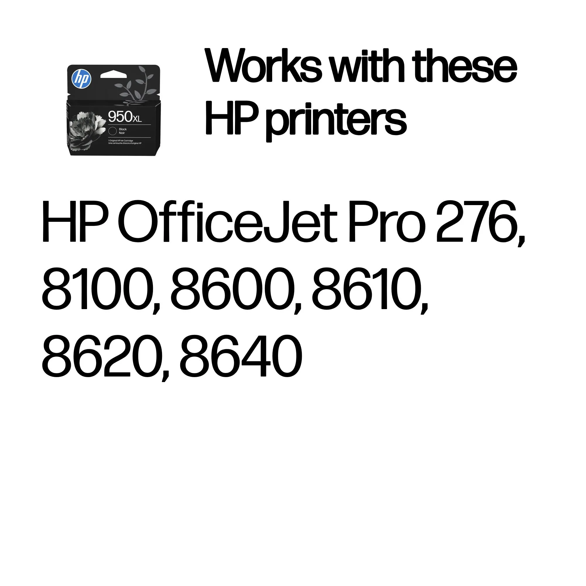 HP 950 XL ink cartridge, 53 ml, Black
