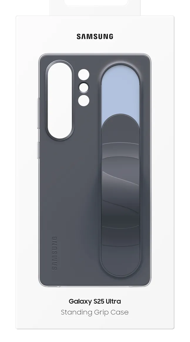 Samsung Galaxy S25 Ultra Standing Grip Case, Black/Blue