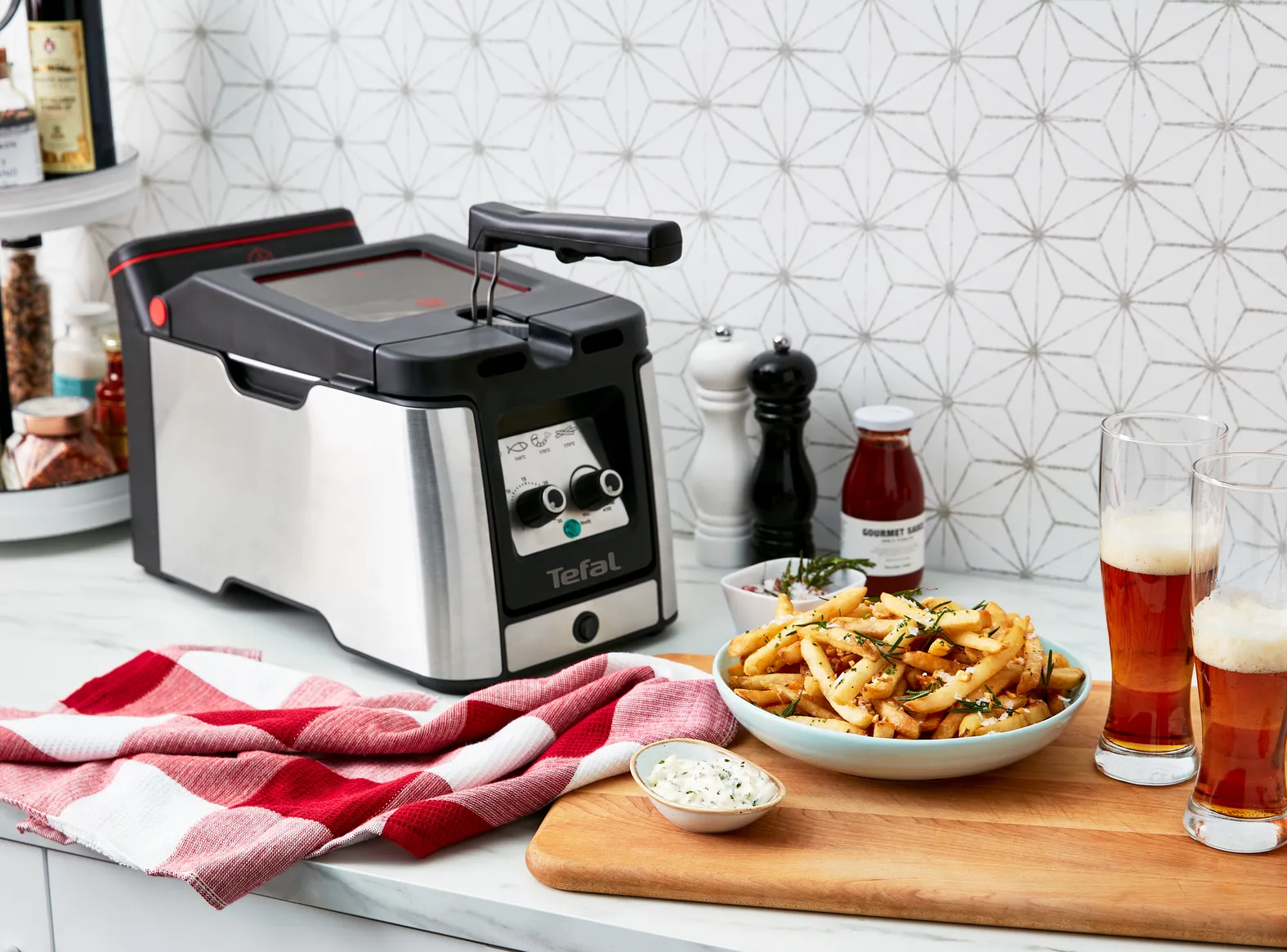 Tefal Clear Duo FR600D , deep fryer (stainless steel/black)