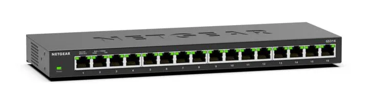 Netgear GS316 Unmanaged 16 port - switch Netgear GS316 Unmanaged 16 port - switch