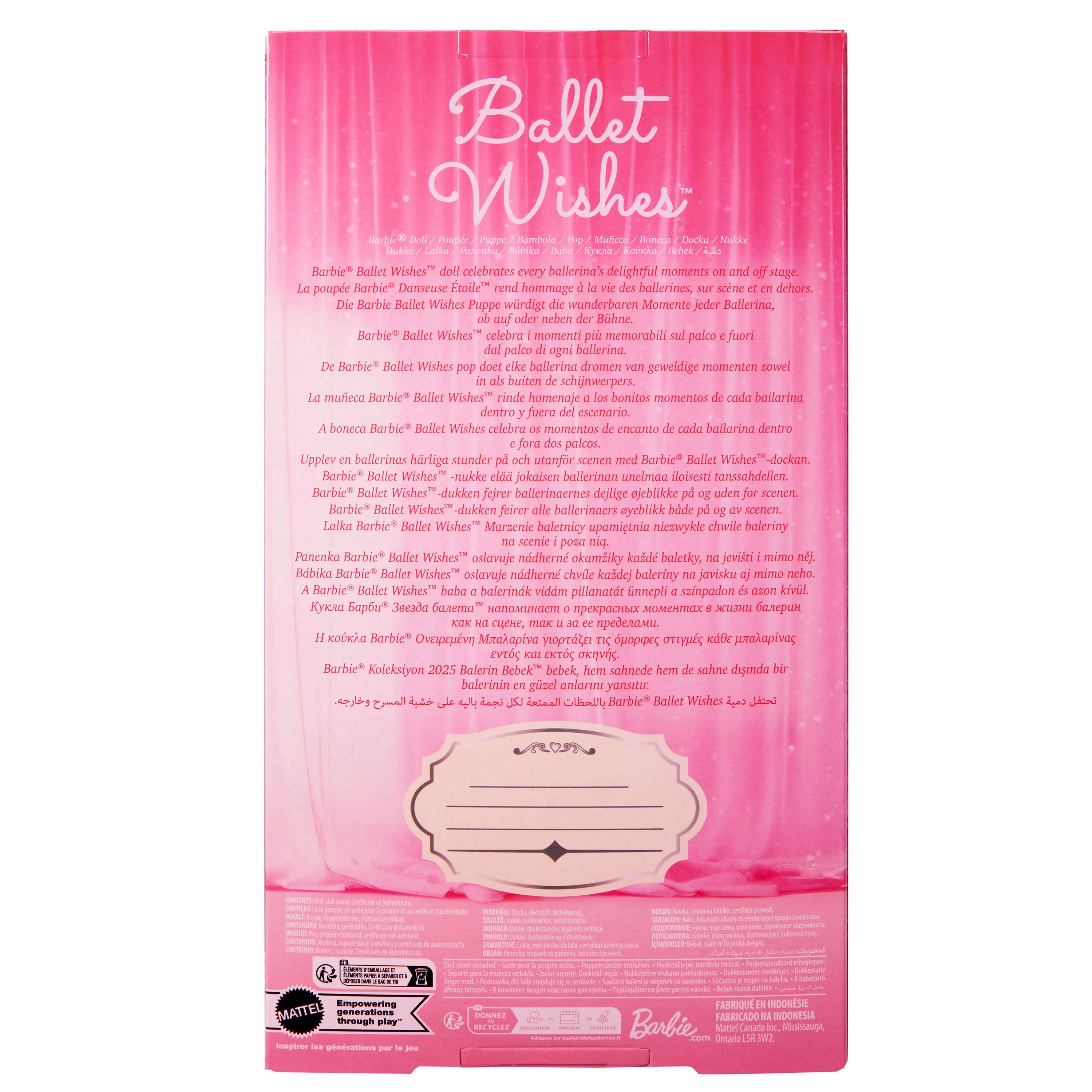 Mattel Barbie Signature Ballet Wishes, doll