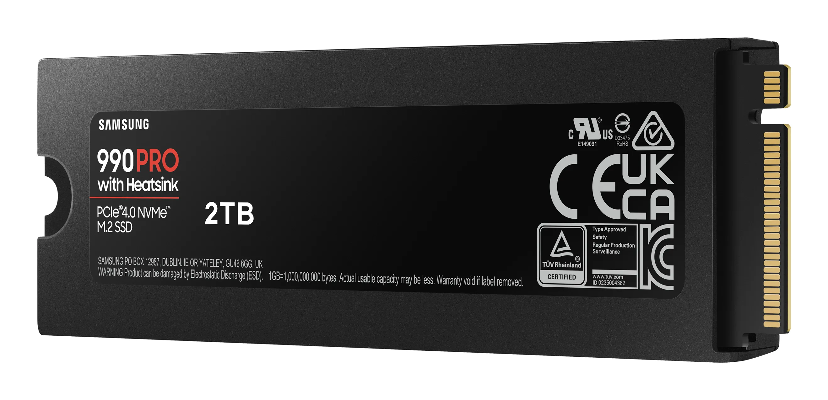 Samsung 990 Pro Heatsink 2TB, PCIe 4.0, M.2 - SSD