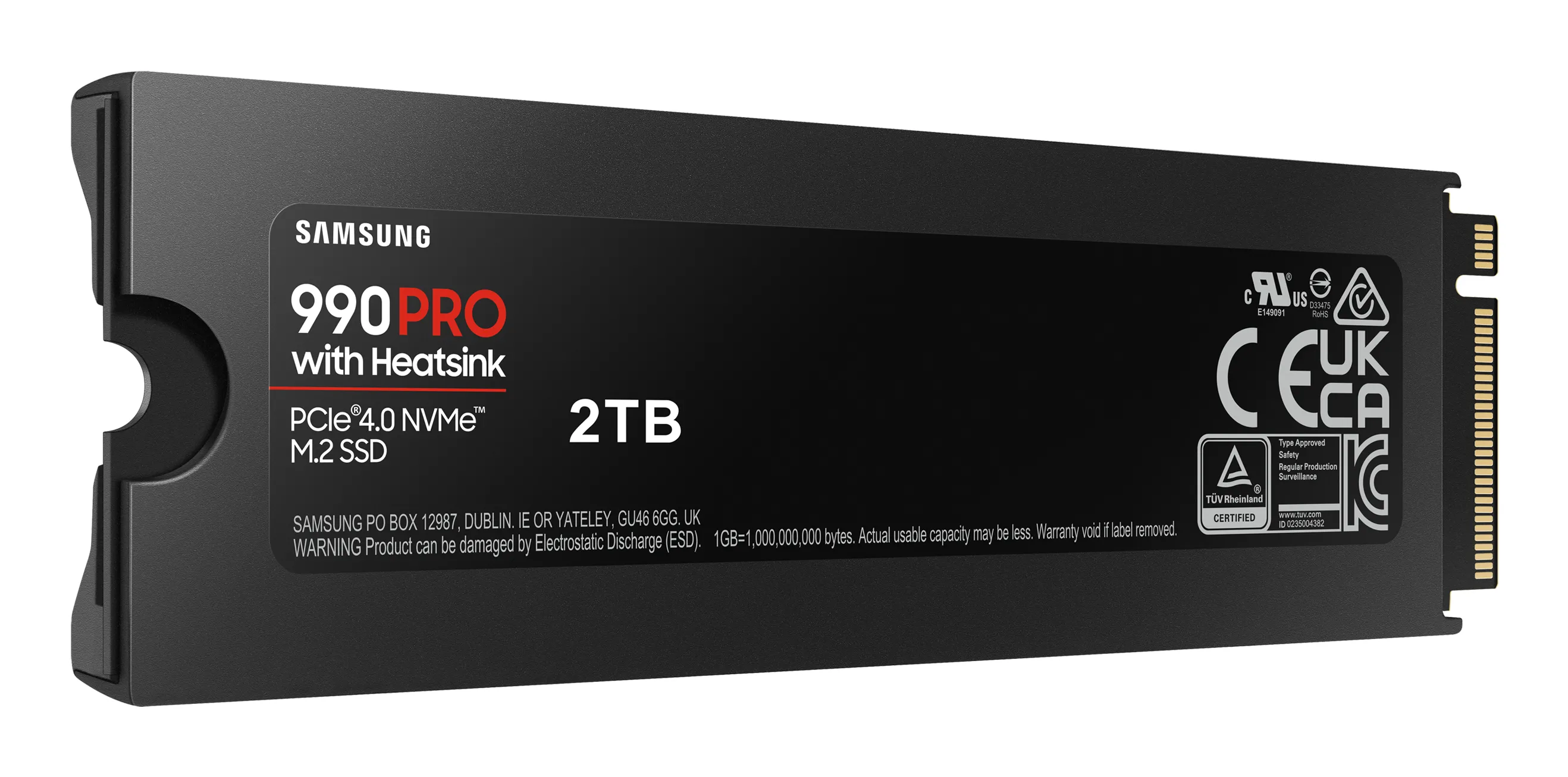 Samsung 990 Pro Heatsink 2TB, PCIe 4.0, M.2 - SSD
