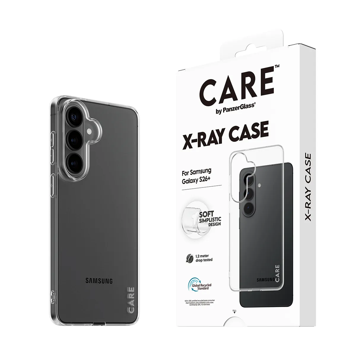 PanzerGlass CARE X-Ray Case for Galaxy S26+, Clear