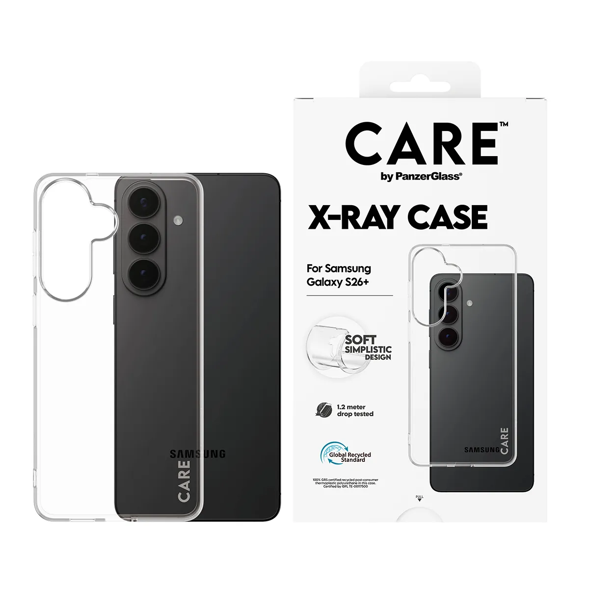 PanzerGlass CARE X-Ray Case for Galaxy S26+, Clear