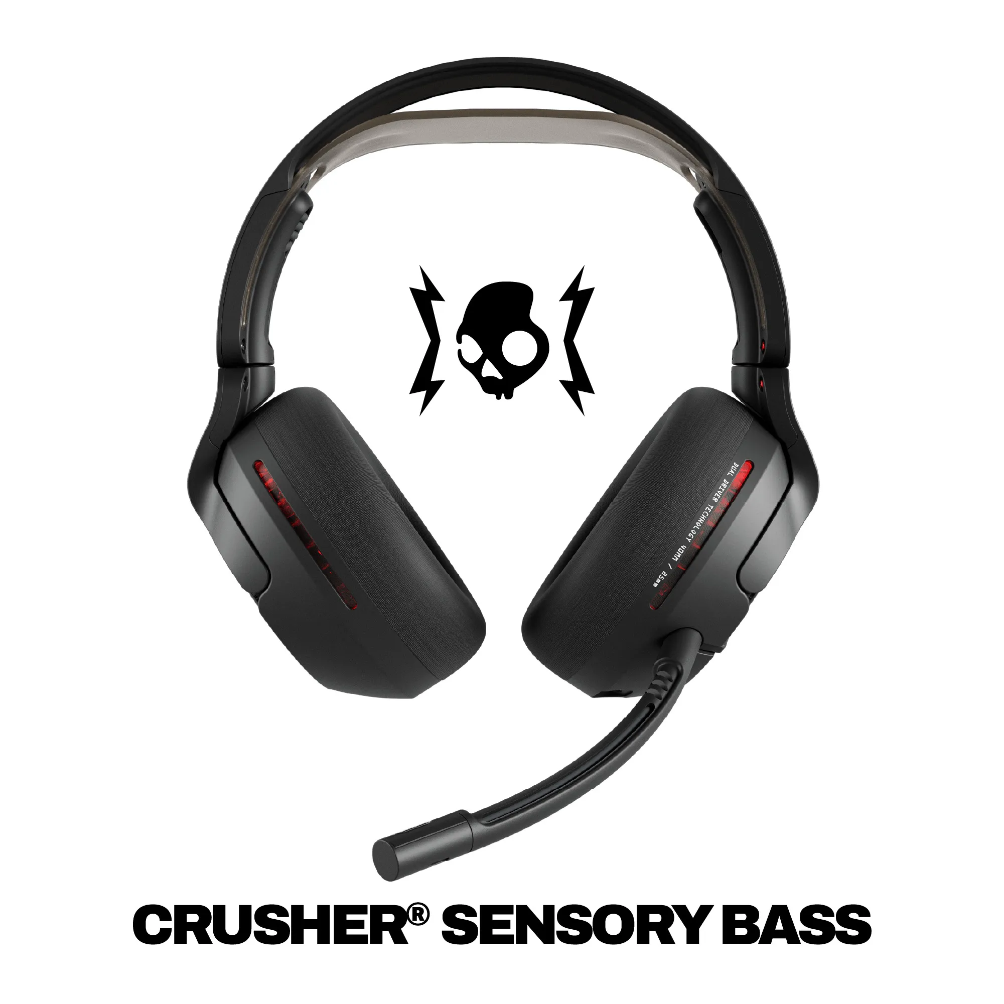 Skullcandy Crusher PLYR 720 Wireless Gaming Headset, Black