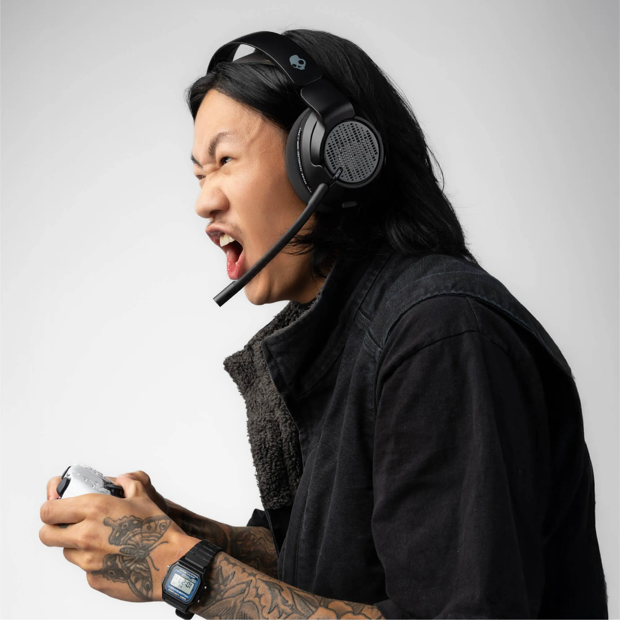 Skullcandy Crusher PLYR 720 Wireless Gaming Headset, Black