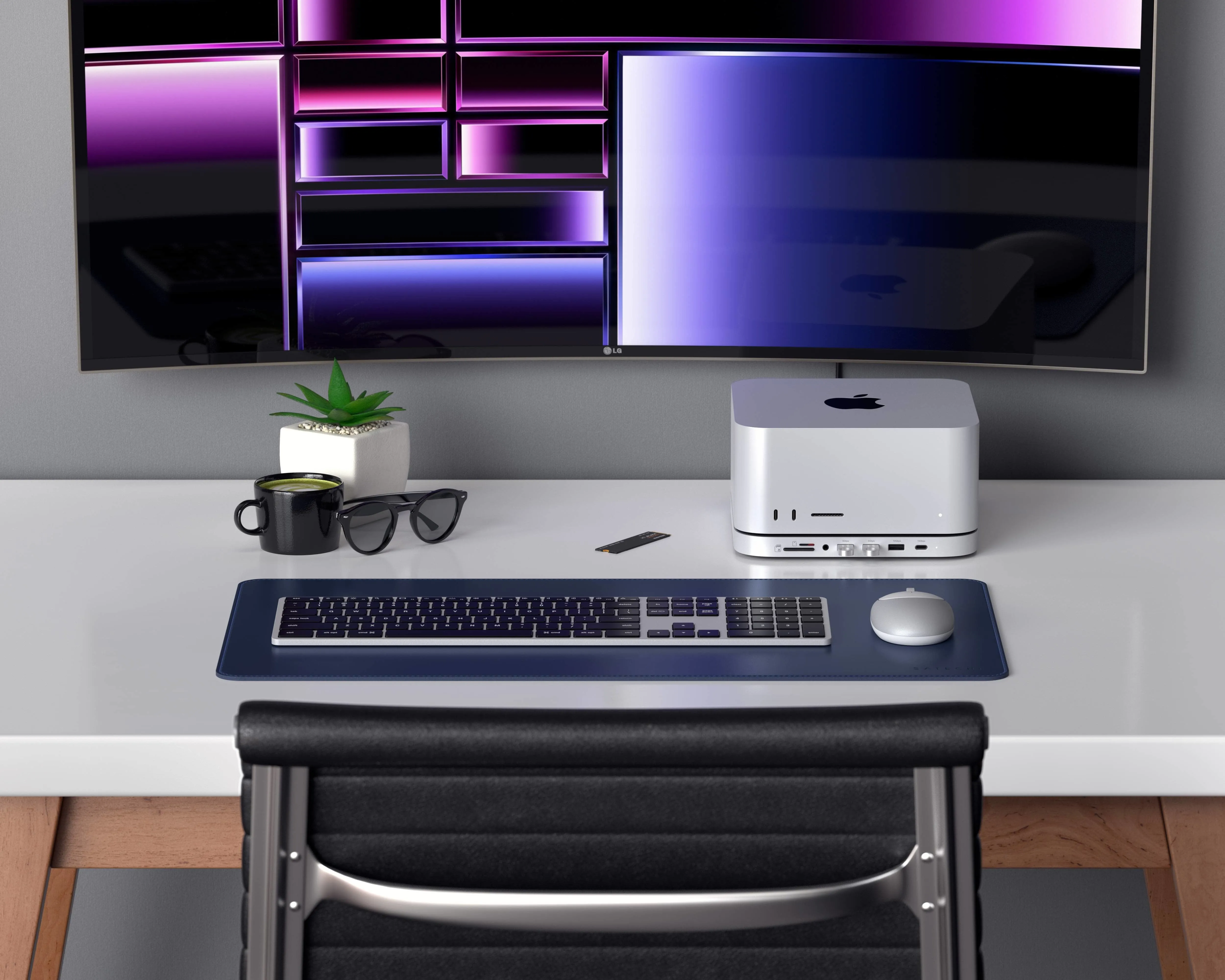 Satechi Stand &amp; Hub f&ouml;r Mac mini/Studio med NVMe SSD-kortplats