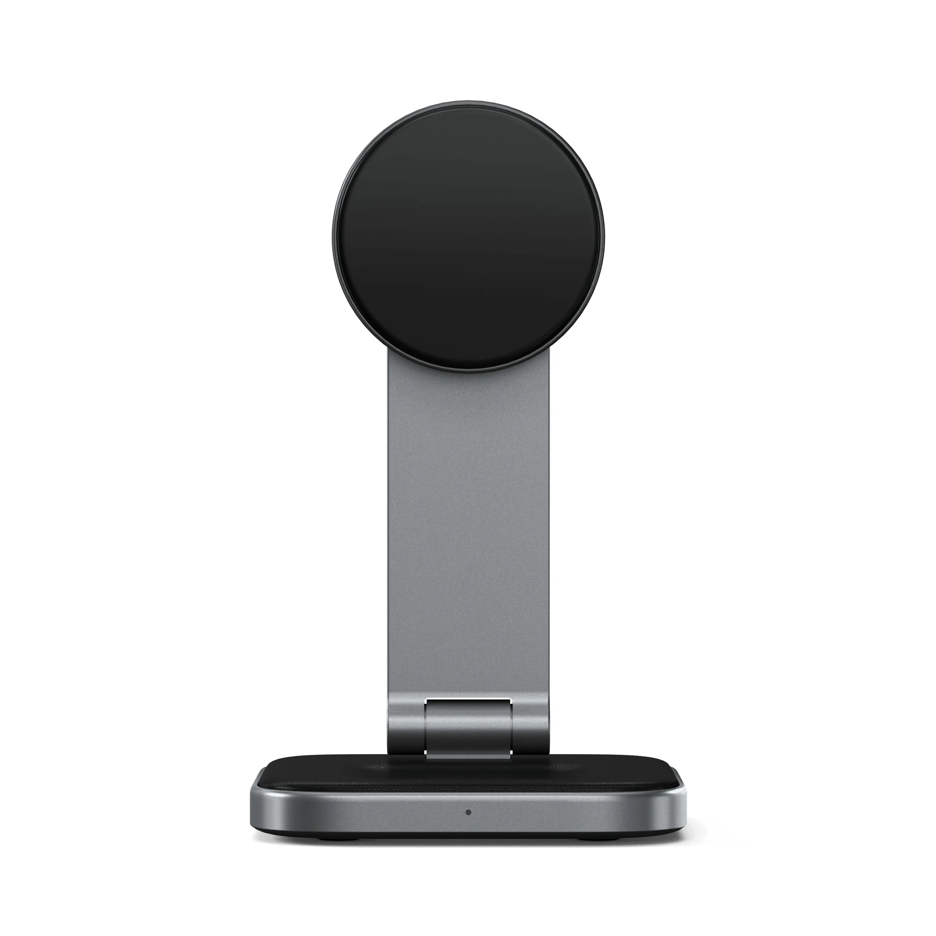 Satechi 2-in-1 kokoontaitettava Qi2 langaton latausteline (Space Gray)