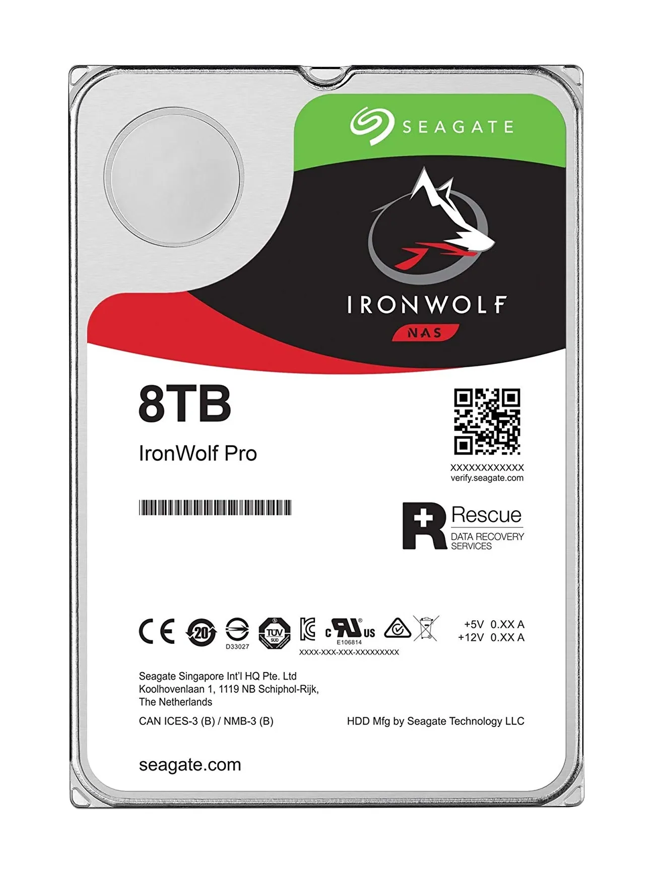 Seagate IronWolf Pro 3.5", 8TB, 7200 RPM, 256 MB, 300 WRL - hard drive (NAS)