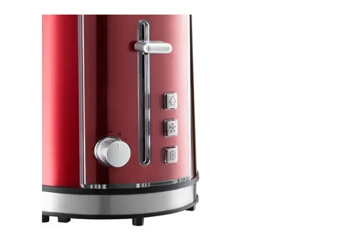 Grundig Grun Brödrost TA 6330 - röd/stål