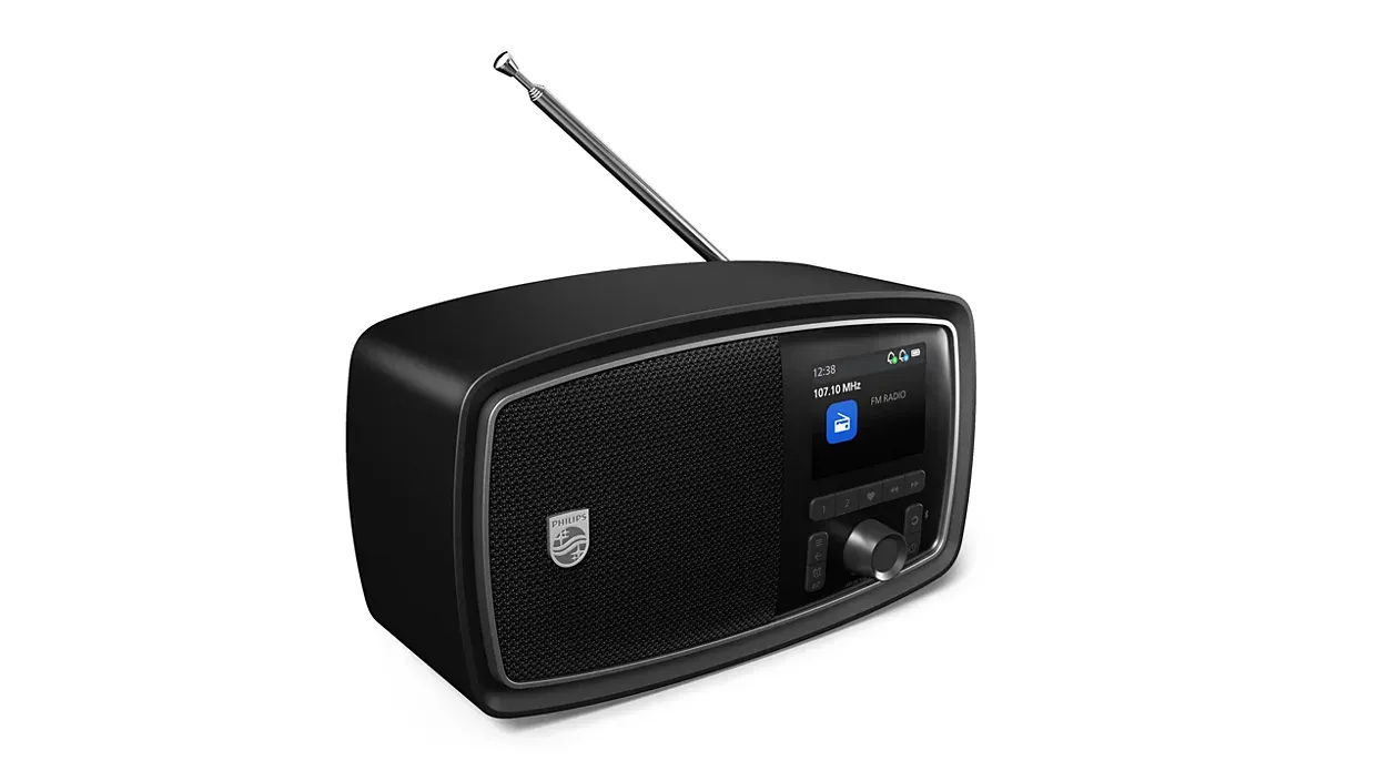 Philips "The Janet" Century TAV2000FB/00 Portable FM Radio Black