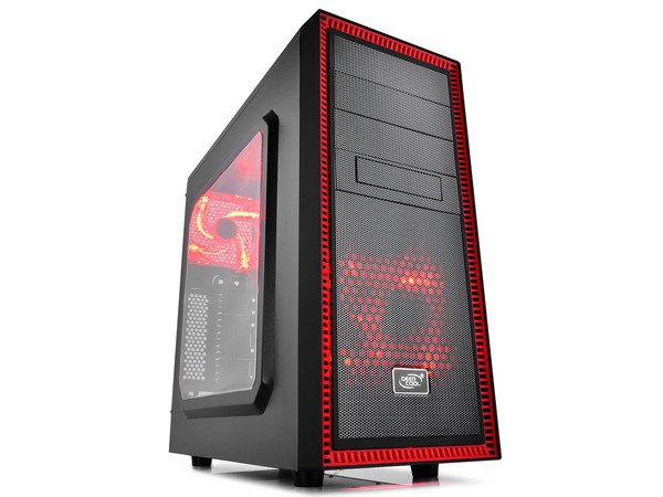 DEEPCOOL TESSERACT SW-RD- ATX Case - Red LED