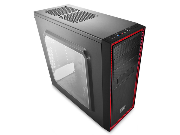 DEEPCOOL TESSERACT SW-RD- ATX Case - Red LED