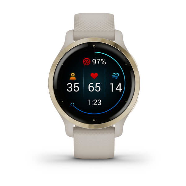 Garmin Venu 2S - smartwatch, Tundara/Champagne