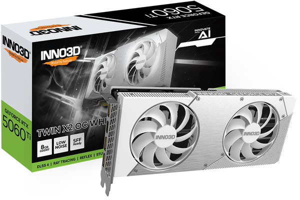 Inno3D GeForce RTX 5060 Ti Twin X2 OC White 8 Gt -n&auml;yt&ouml;nohjain