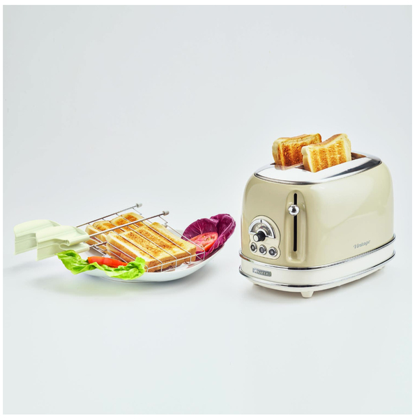 Ariete Vintage - toaster, 2 slices, beige