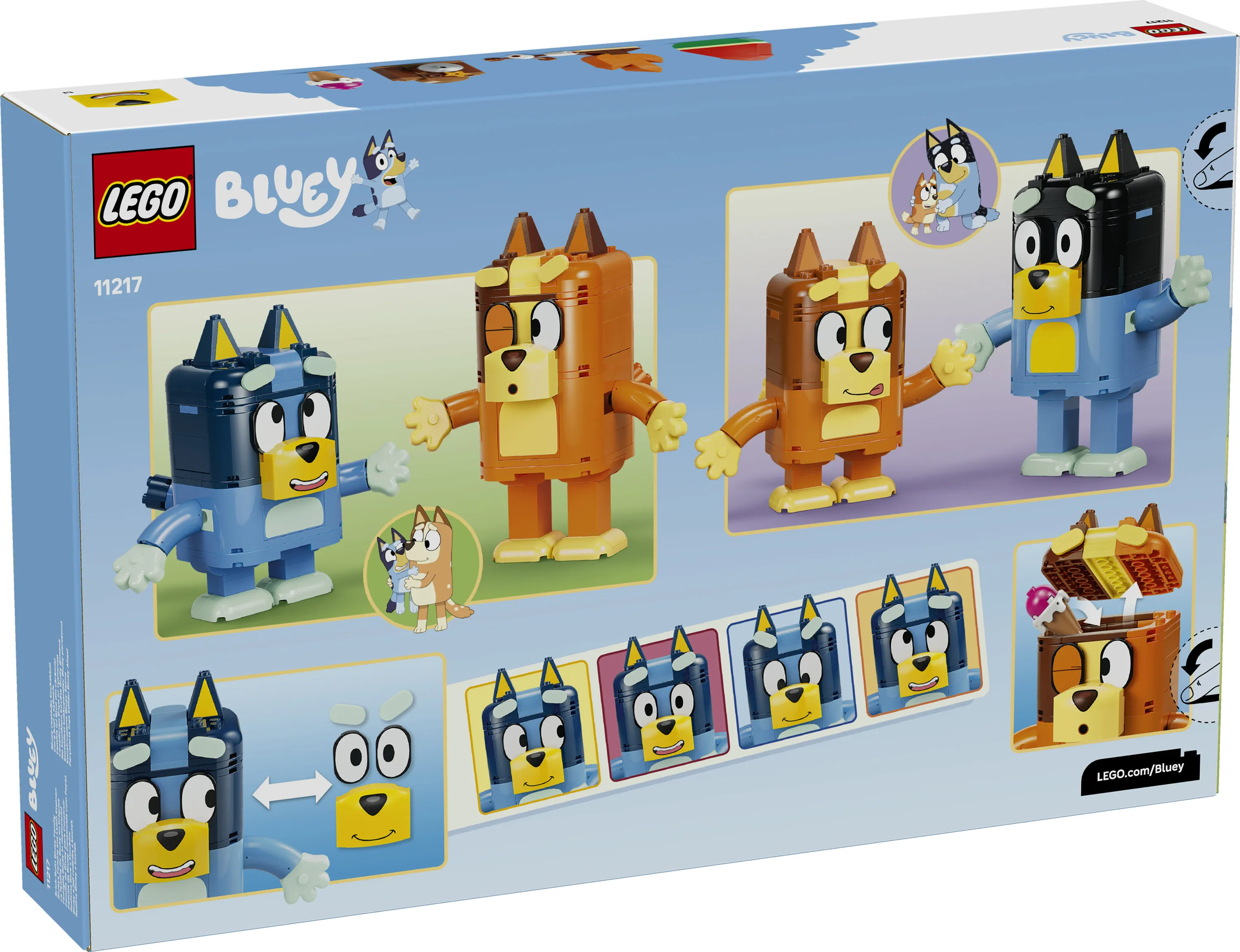 LEGO Bluey Brick-Built Heeler Family 11217