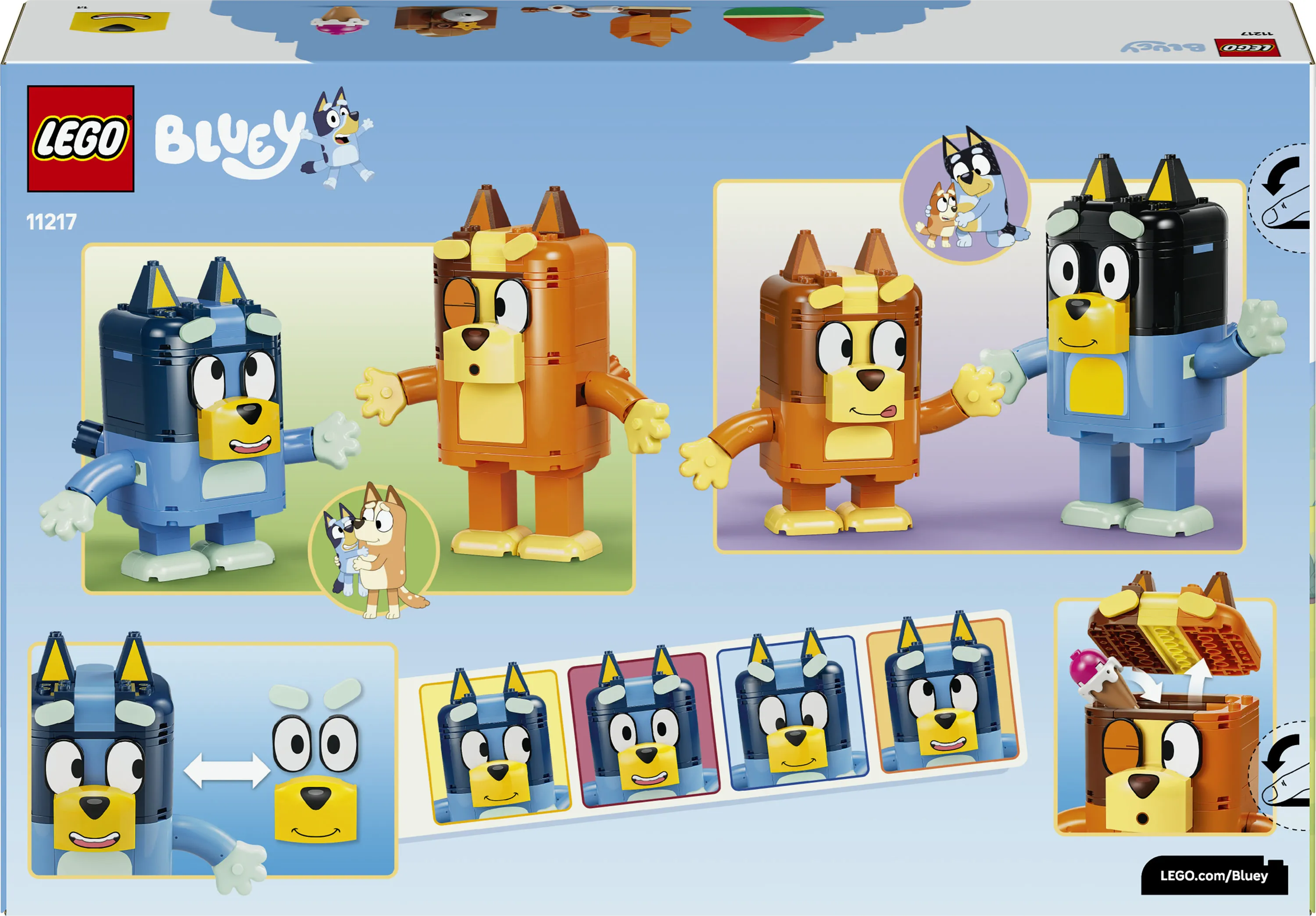 LEGO Bluey Brick-Built Heeler Family 11217