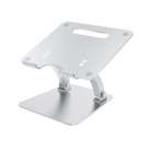 DESIRE2 Laptopställ Dual Pivot Riser Justerbar Aluminium Silver
