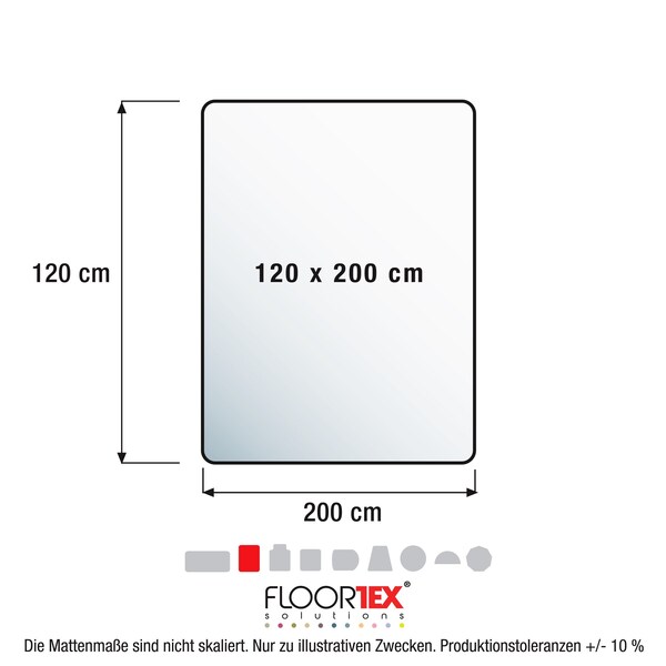 Advantage Budget stolmatta PVC 120x200 cm för hårda golv