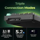 Keychron K8 HE 80% Wireless Mechanical Gaming Keyboard, Gateron Double-rail Magnetic, Black