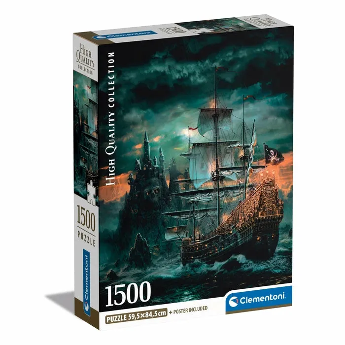 Clementoni High Quality Collection The Pirates Ship - puzzle, 1500 pcs