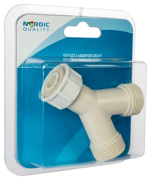 Nordic Quality Wash & Dry Y-branch contact 3 × 3/4"