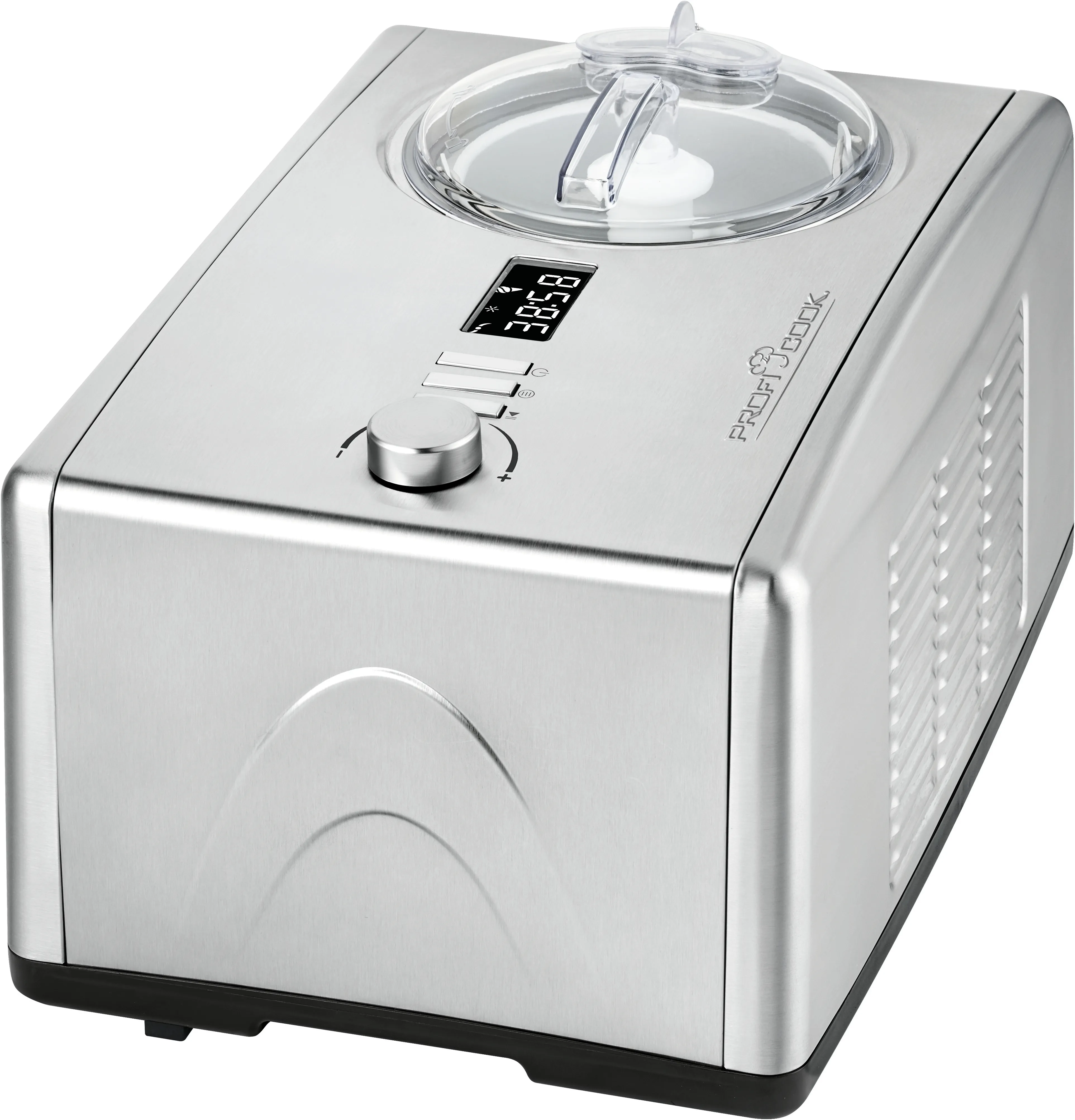 ProfiCook PC-ICM 1091 N Kompressorikäyttöinen jäätelö- ja jogurttikone, 1,5 litraa, 150 wattia, Ruostumaton teräs