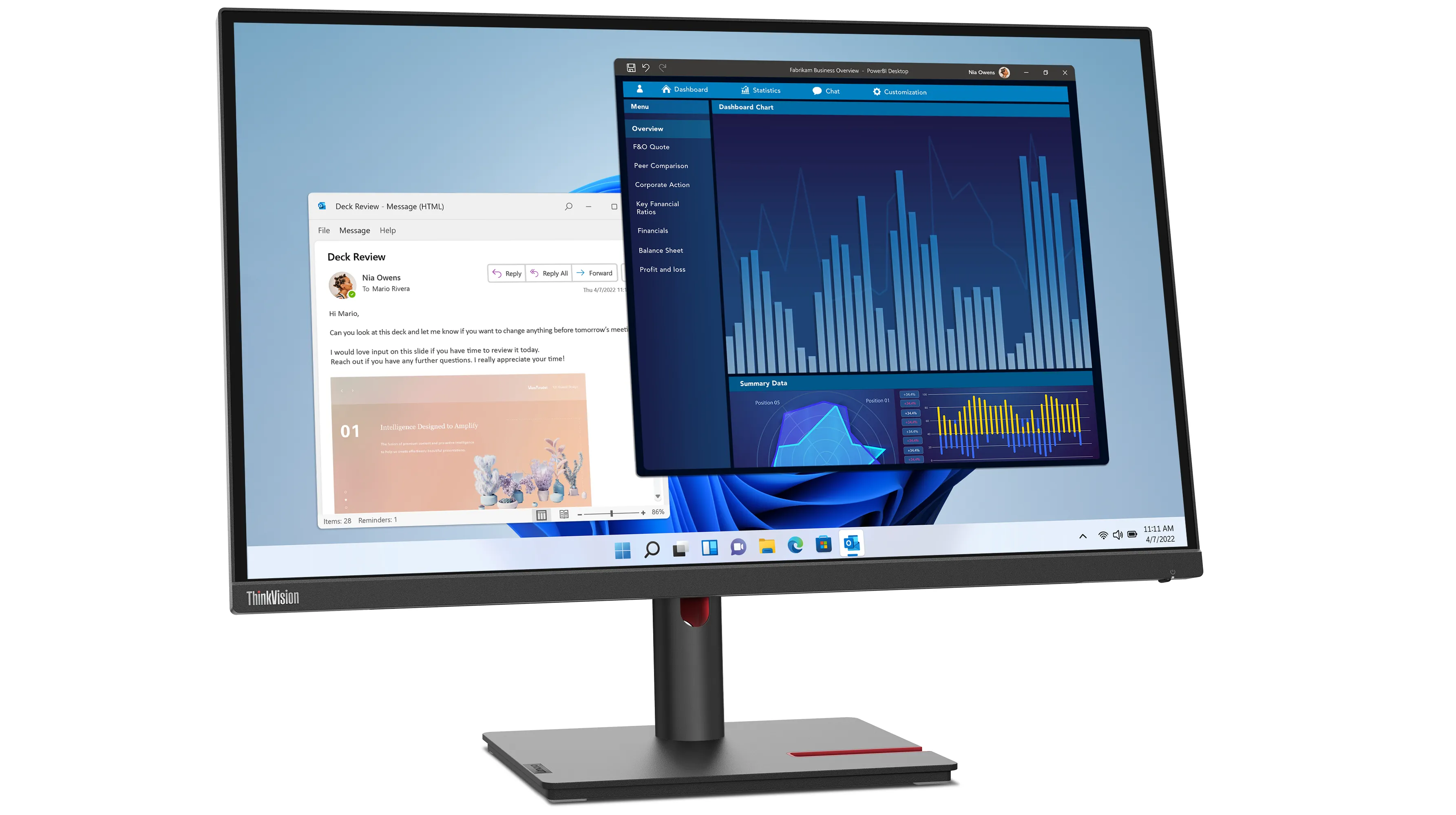 Lenovo 27&quot; ThinkVision T27p-30 4K UHD, USB-C, IPS - sk&auml;rm