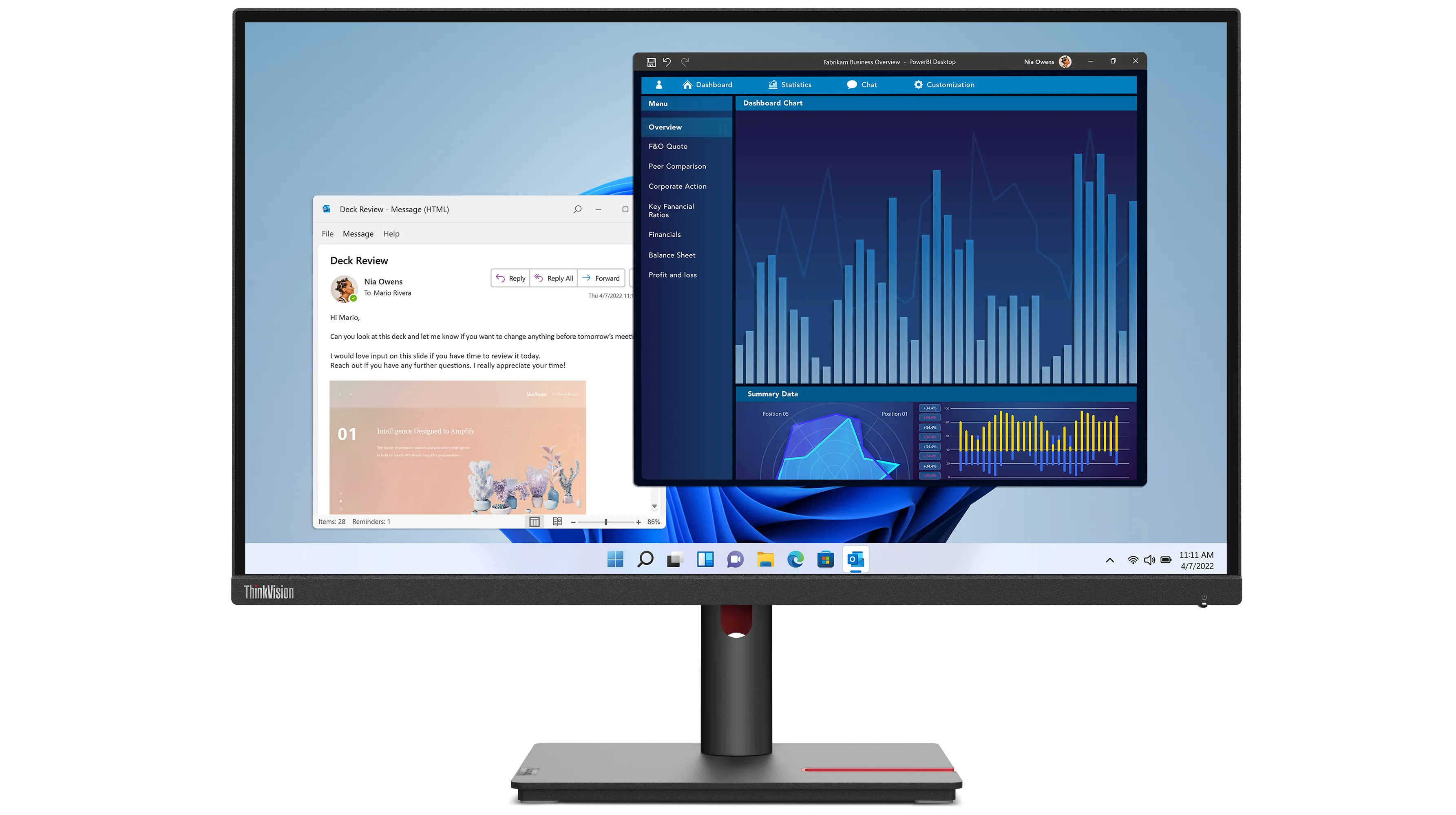 Lenovo 27&quot; ThinkVision T27p-30 4K UHD, USB-C, IPS - sk&auml;rm