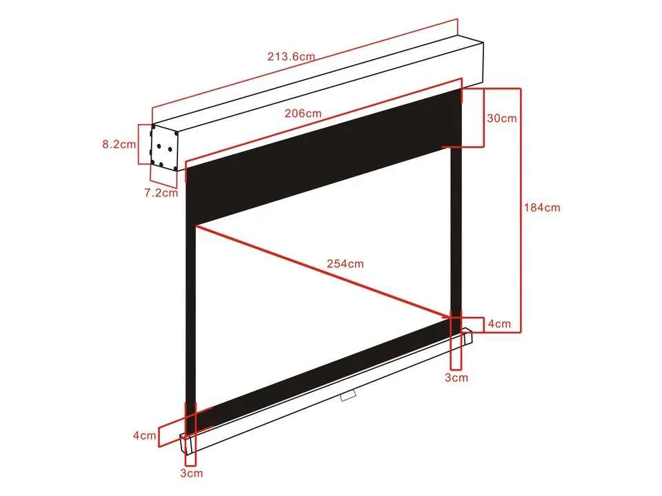 M 4:3 Manual Selflock Screen Deluxe 100&quot;