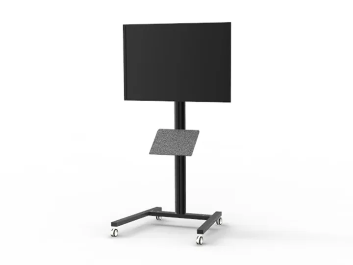 Multibrackets M A3 Broschure Shelf Floorstand - Asennuskomponentti (hylly) - musta - lattiajalustaan asennettava