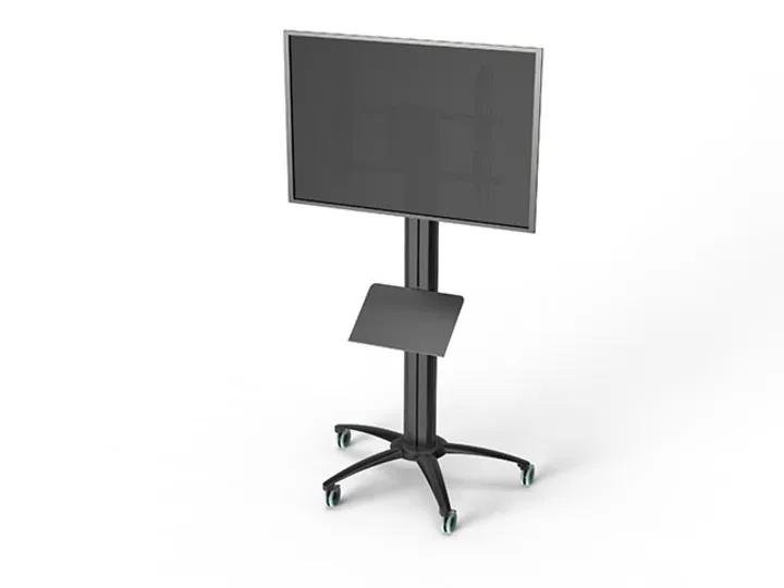 Multibrackets M A3 Broschure Shelf Floorstand - Asennuskomponentti (hylly) - musta - lattiajalustaan asennettava