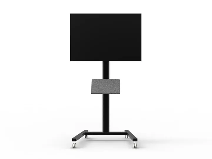 Multibrackets M A3 Broschure Shelf Floorstand - Asennuskomponentti (hylly) - musta - lattiajalustaan asennettava