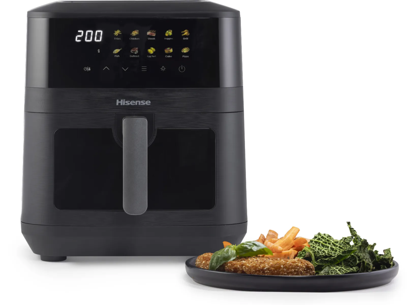 Hisense HAF2100DCD, 7,7 l, 2100 W, airfryer, svart